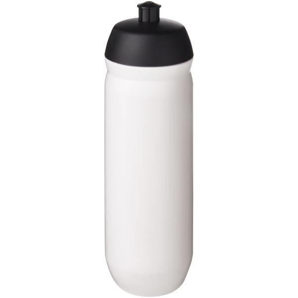 HydroFlex™ 750 ml squeezy sport bottle - Solid black/White