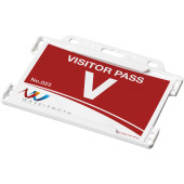 Vega kunststof badgehouder - Wit