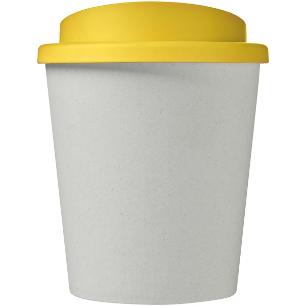 Americano® Espresso Eco 250 ml recycled tumbler - White/Yellow