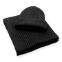 Impact AWARE™ Polylana® gebreide sjaal 180x25cm, zwart