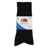 Work Gear Socks 3 Pack - Black/Melange Grey - 39/42 (M)