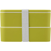 MIYO dubbellaagse lunchtrommel - Lime/Lime/Wit