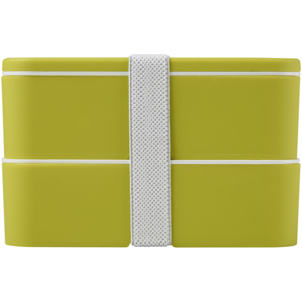 MIYO double layer lunch box - Lime/Lime/White
