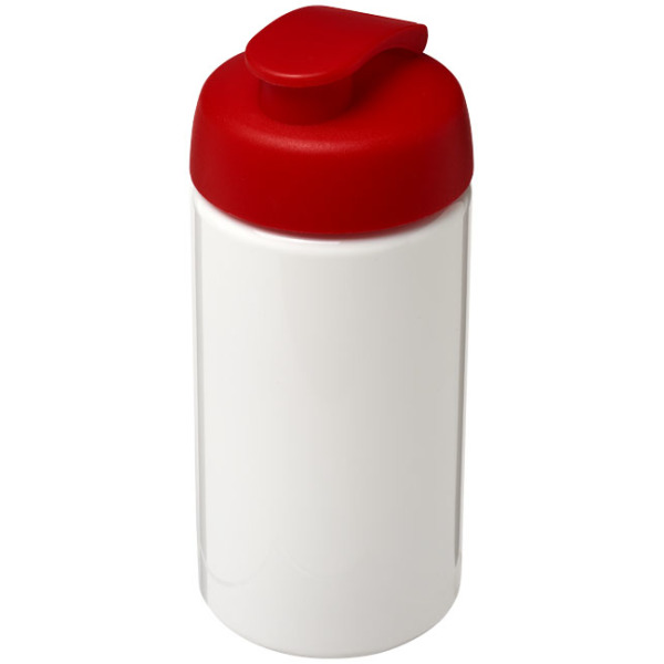 H2O Active® Bop 500 ml sportfles met flipcapdeksel - Wit/Rood