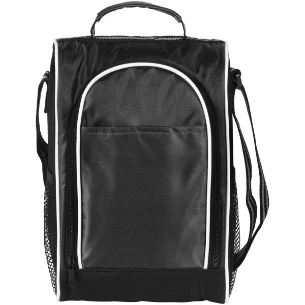 Sporty insulated lunch cooler bag 6L - Solid black