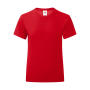 Girls' Iconic 150 T - Red - 104 (3-4)