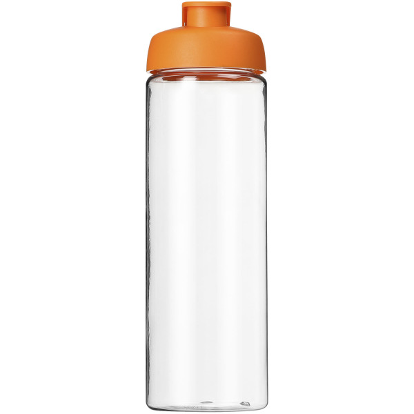 H2O Active® Vibe 850 ml sportfles met kanteldeksel - Transparant/Oranje