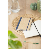 PU en bamboe notitieboek Dorita zwart