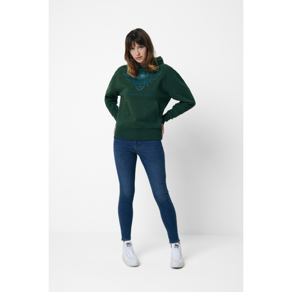 Iqoniq Jasper recycled cotton hoodie, forest green (XXS)