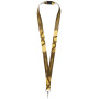 Lanyard met 1 zijde sublimatie voorzien van haak en veiligheidssluiting - Wit - 10mm