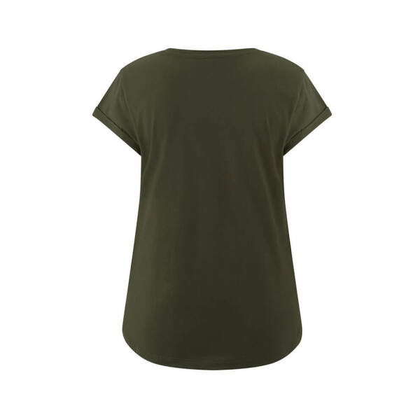 Women's Rolled Sleeve T-shirt Moss Green S