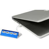 Aluminium USB hub Leo zwart