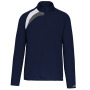 Trainingsweater Met Ritskraag Sporty navy/White/Storm grey S