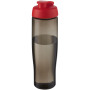 H2O Active® Eco Tempo drinkfles van 700 ml met klapdeksel - Rood/Charcoal