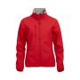 *Basic Softshell jacket dames rood l