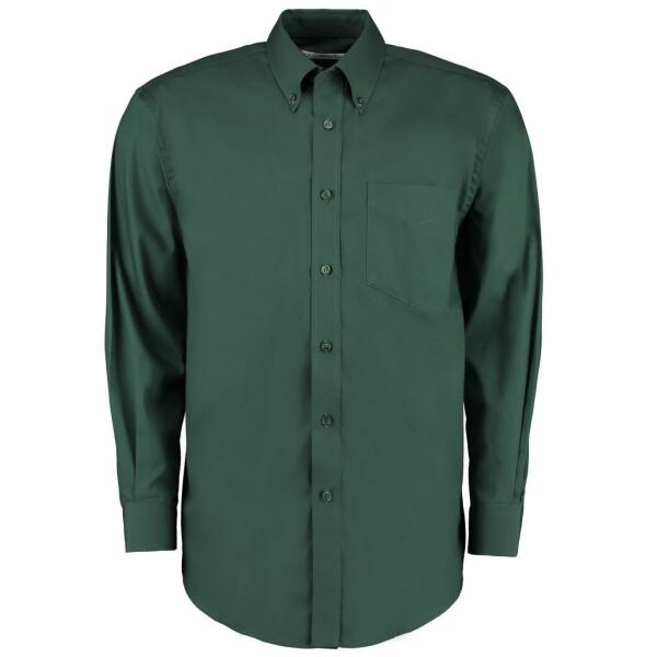 Premium Long Sleeve Classic Fit Oxford Shirt, Bottle Green, 20, Kustom Kit