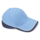 Teamwear Competition Cap - Sky Blue/French Navy/White - One Size