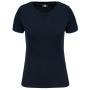 Dames-t-shirt Day To Day korte mouwen Navy / Light Royal Blue 3XL