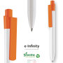 Ballpoint Pen e-Infinity Recycled White Orange