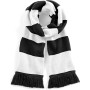 Gestreepte sjaal Stadium Black / White One Size