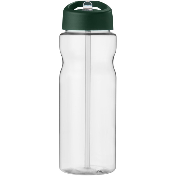 H2O Active® Base 650 ml spout lid sport bottle - Green flash/Transparent