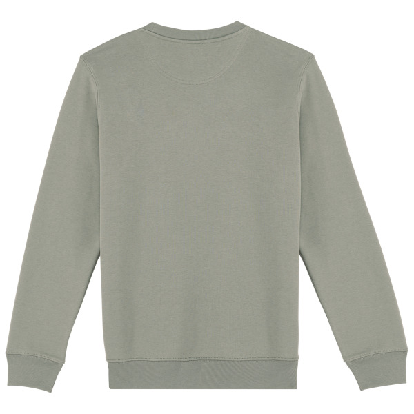 Ecologische uniseks sweater met ronde hals Almond Green XL