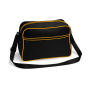 Retro Shoulder Bag - Black/Gold