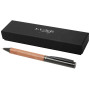 Timbre wood ballpoint pen - Solid black/Brown