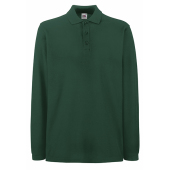 Premium Long Sleeve Polo - Forest Green - M
