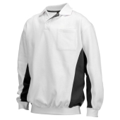 Polosweater Bicolor Borstzak 302001 White-Darkgrey 3XL