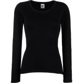 Lady-fit Valueweight Long Sleeve T (61-404-0) Black XXL