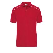 Men's  Workwear Polo - SOLID - - red - L