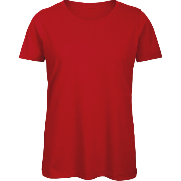 Organic Cotton Inspire Crew Neck T-shirt / Woman Red S