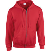 Heavy Blend™Adult Full Zip Hooded Sweatshirt Red 5XL