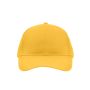 MB6118 Brushed 6 Panel Cap geel one size