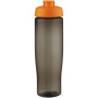 H2O Active® Eco Tempo 700 ml flip lid sport bottle - Orange/Charcoal