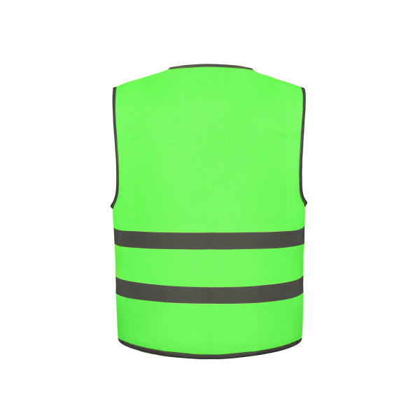 Gilet with Reflective Hem & Strips Lime 10/12 ans