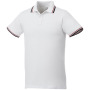 Fairfield heren polo met tipping en korte mouwen - Wit - 3XL