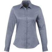 Vaillant oxford dames blouse met lange mouwen - Oxford navy - XXL