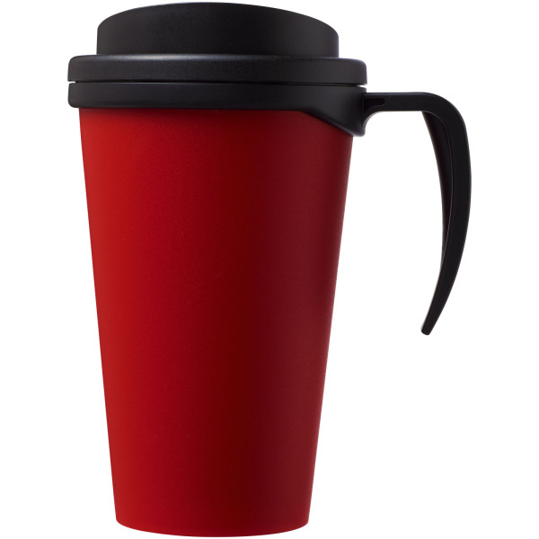Americano® Grande 350 ml insulated mug - Red/Solid black