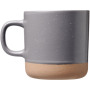 Pascal 360 ml ceramic mug - Grey