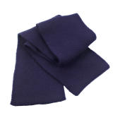 Classic Heavy Knit Scarf - Navy - One Size