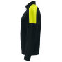 2128 Sweatshirt 1/2 zip BLACK/HV YEL S