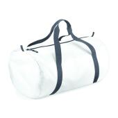 BagBase Packaway Barrel Bag, White, ONE, Bagbase