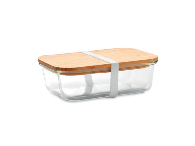 TUNDRA LUNCHBOX - Glazen lunchbox bamboe deksel