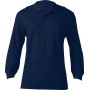 Premium Cotton® Adult Long Sleeve Double Piqué Polo Navy 3XL
