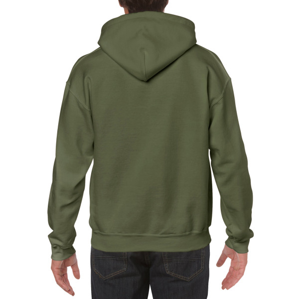 Gildan Sweater Hooded HeavyBlend for him 106c military green S