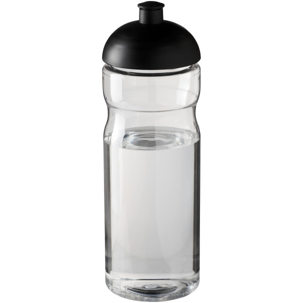 H2O Active® Base 650 ml dome lid sport bottle - Transparent/Solid black