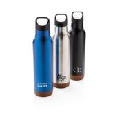 Lekvrije isoleer fles met kurk, blauw