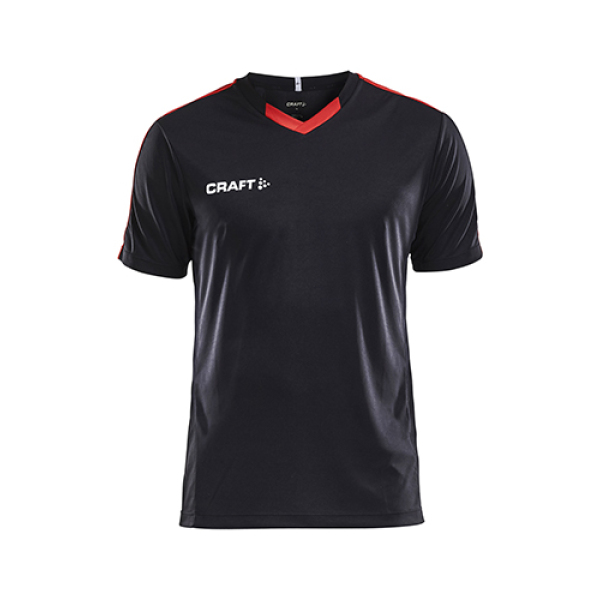Craft Progress contrast jersey jr black/br.red 158/164